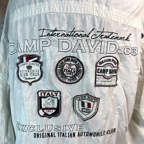 Rare Camp David Germany International Italian Automobile Club Racing Jacket - Picture 2 of 11